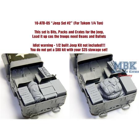 Allied Tank Bits for Takom Jeep Set #1 (1:16)