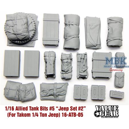 Allied Tank Bits for Takom Jeep Set #2 (1:16)