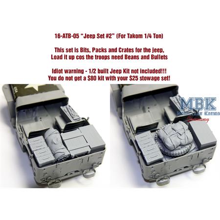 Allied Tank Bits for Takom Jeep Set #2 (1:16)