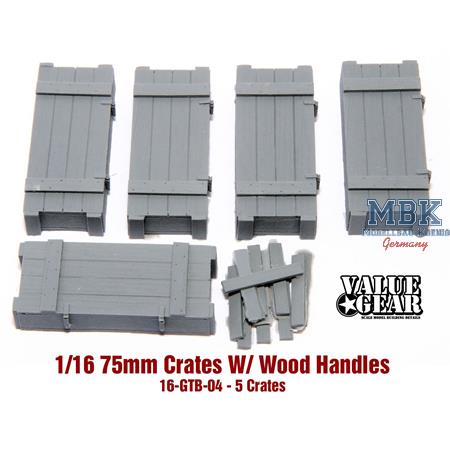 German 75mm Crates Wood Handles Set (1:16)