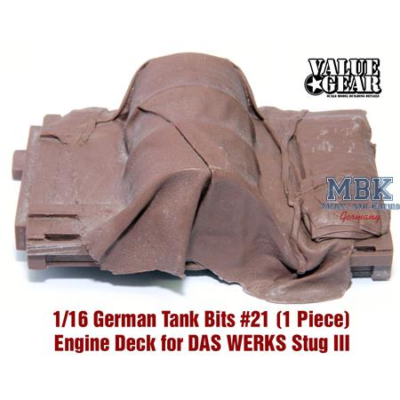 German Tank Bit DAS WERK StuG 3 Engine deck (1:16)