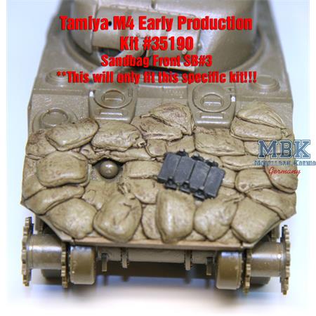 Sherman Tamiya M4EP #35190 Sandbag Front Set #SB3