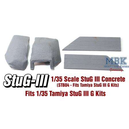 StuG III Concrete Armour+Wood Sides (Tamiya III G)