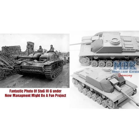 StuG III Concrete Armour+Wood Sides (Tamiya III G)