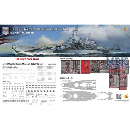 U.S. Navy Battleship BB-63 USS MISSOURI-Deluxe Kit