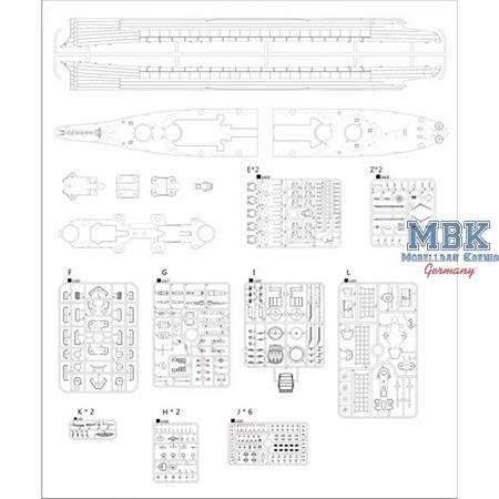 U.S. Navy Battleship BB-67 USS MONTANA-Deluxe Kit