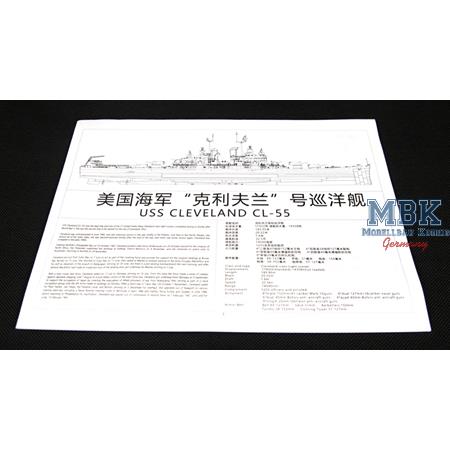 U.S. Navy Light Cruiser CL-55 USS CLEVELAND