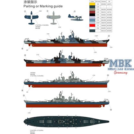 U.S. Navy Battleship BB-67 USS MONTANA-Deluxe Kit