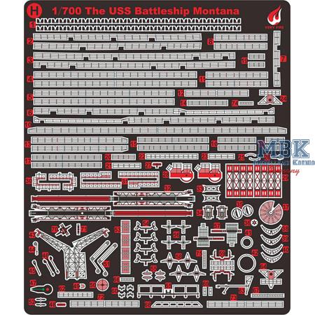 U.S. Navy Battleship BB-67 USS MONTANA-Deluxe Kit