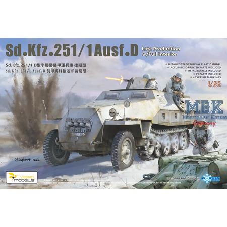 Sd.Kfz. 251/1 Ausf.D Late Prod. w/Full Interior