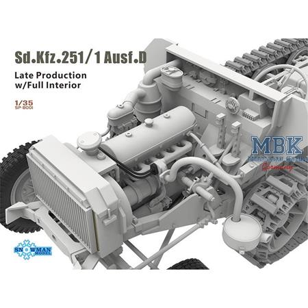 Sd.Kfz. 251/1 Ausf.D Late Prod. w/Full Interior