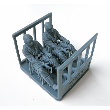 German WII Pilots (seated) 3D-printed