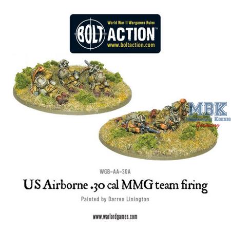 Bolt Action: US Airborne 30 Cal MMG team firing
