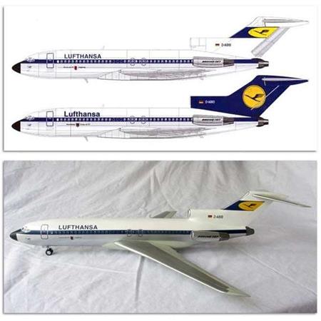 Boeing 727-100 Series Lufthansa Original and Later