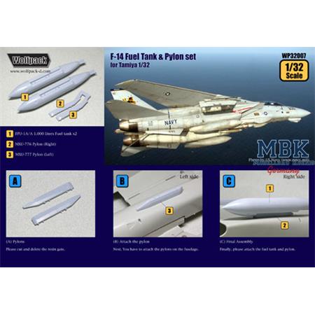F-14 Fuel tank and pylon set
