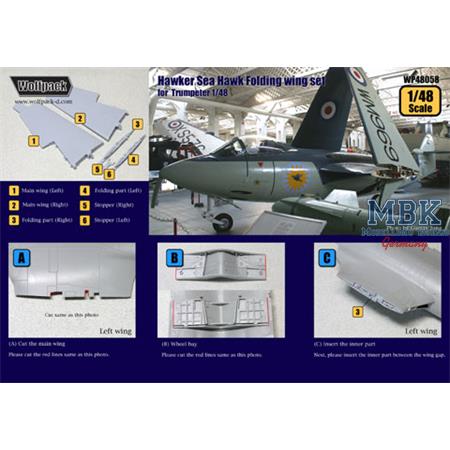Hawker Sea Hawk Folding wing set