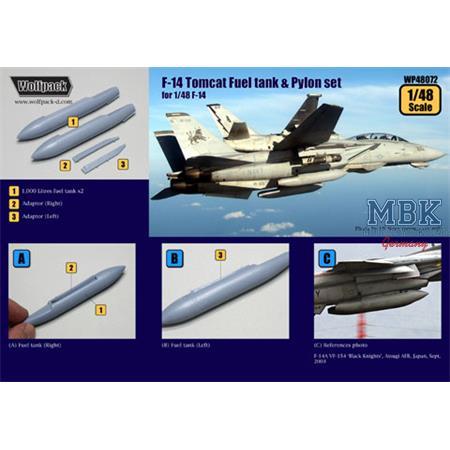 F-14 Tomcat Fuel tank & Pylon set