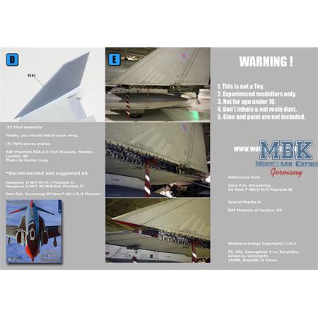 F-4 Phantom II Wing Folded set (for Hasegawa 1/48)