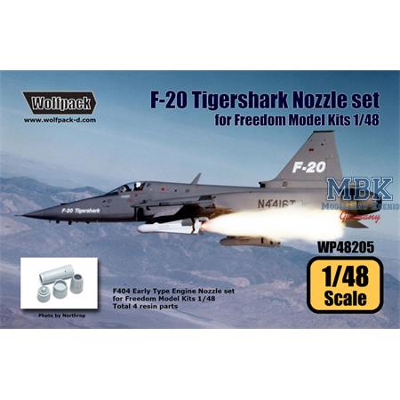 F-20 Tigershark F404 Engine Nozzle set