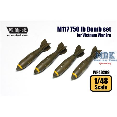M117 750 lb Bomb set (for Vietnam War Era)