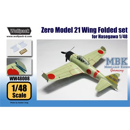 A6M2b Zero Model 21 Wing Folded set