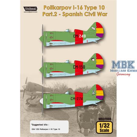 Polikarpov I-16 Type 10 Part.2 - Spanish Civil War