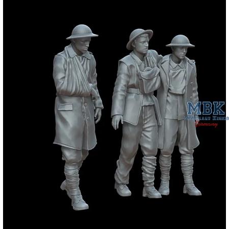 WWI wounded British soldiers