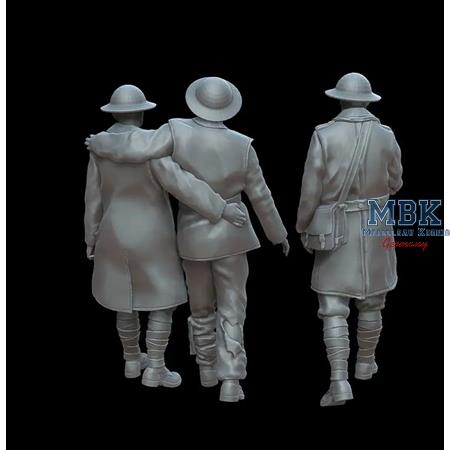 WWI wounded British soldiers