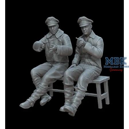 German pilots on the bench