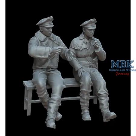 German pilots on the bench