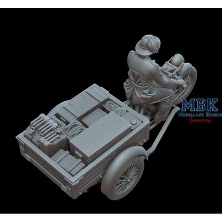 Mil. Motocarro Benelli M36 service Italian Army I