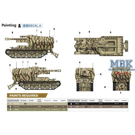 10.5 cm leFH 18/4 auf G.W. Lrs(f) w/SSy45 flatcar