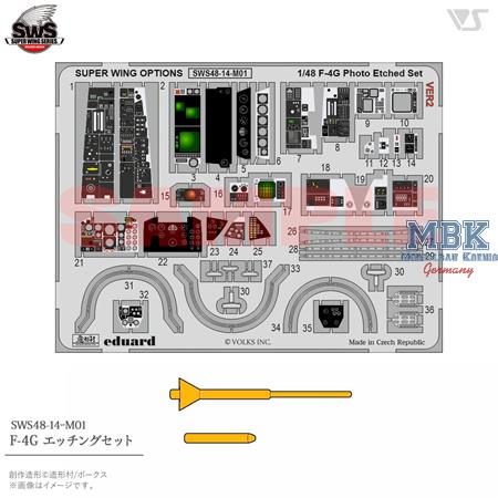 Grade up F-4G Photo-etch Set