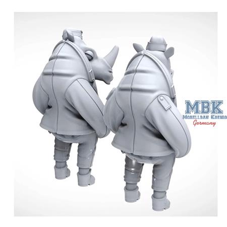 German Rhino  Tank Crew Set B  1/35