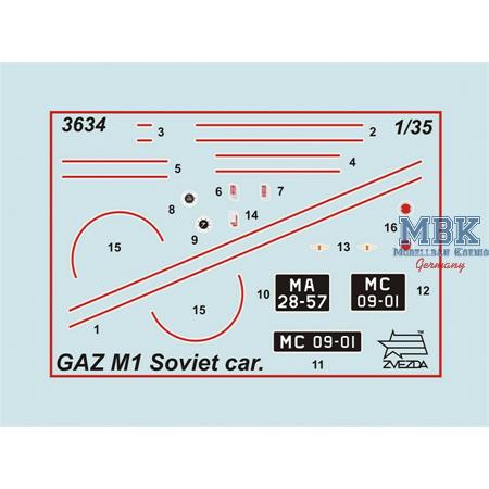GAZ M1 Soviet Staff Car
