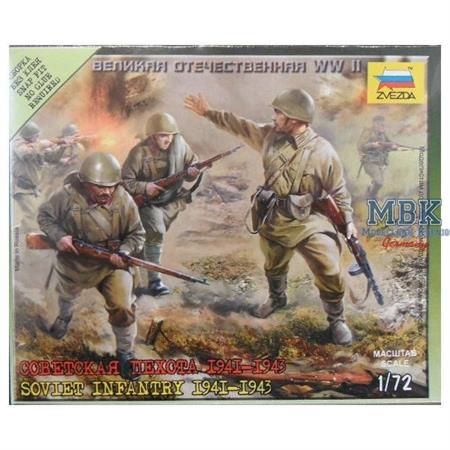 1:72 WWII  Sov. Infantrie (10 Figuren)