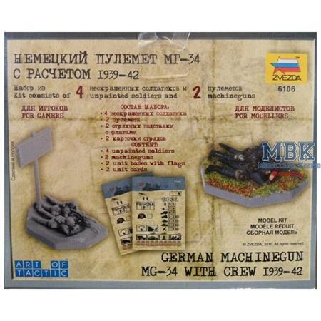 1:72 German Machine Gun MG 34 with Crew