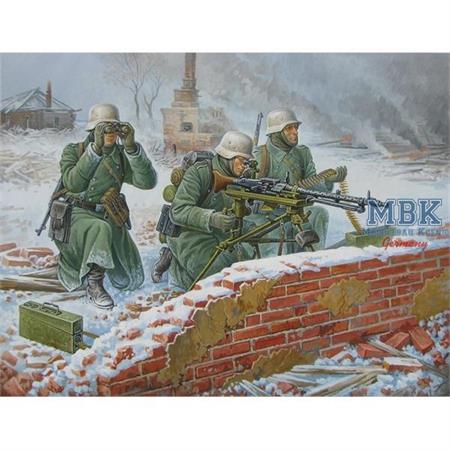 1:72 German MG 34 Machine Gun + Crew (Winter)