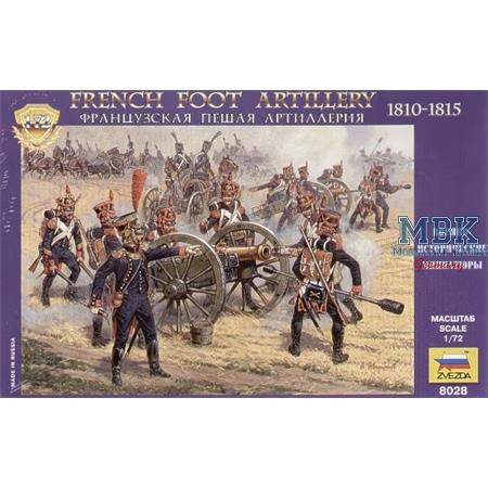 French Foot Artillery Napoleonic Wars 1810-1815