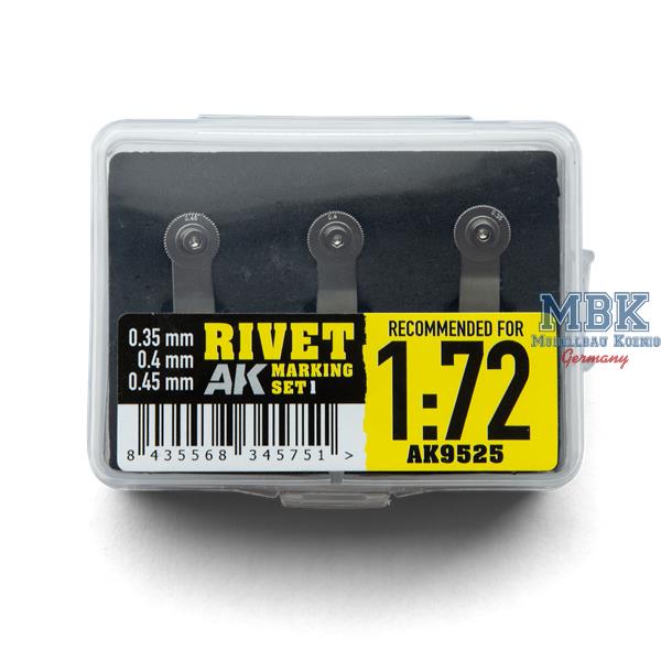 Koenig Rivet Rivet Marking Set 1 - 1:72 (DISK-S-SET1)