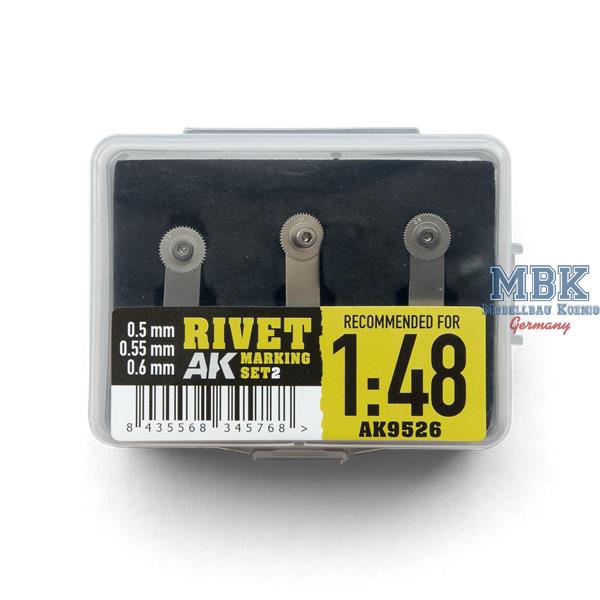 Koenig Rivet Rivet Marking Set 2 - 1:48 (DISK-S-SET2)