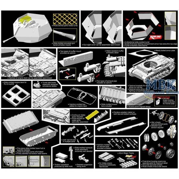 3,7cm FlaK43 auf Panzer III Ausf.M Cyber Hobby