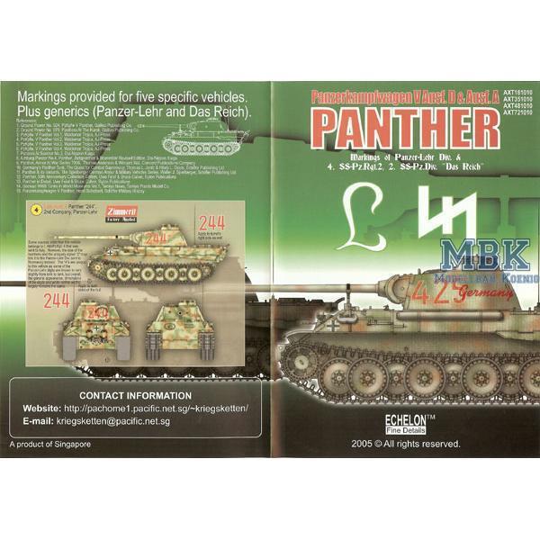 Panther D/A PanzerLehr & Das Reich