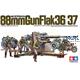 88mm FLAK 36/37 inkl. 9 Figuren + Motorrad