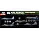 REAL COLORS: US Air Force&ANG Modern Aircraft SET