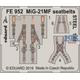 MiG-21MF seatbelts STEEL  1/48