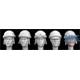 5 heads, Italian WW2 AFV helmets