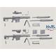 Barrett M107 Sniper Rifle w/QDL Suppressor set