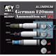 German 120mm Ammunition Set (A)-Aluminium