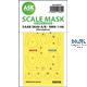 SAAB SK60 double-sided mask self-adhesive, pre-cut